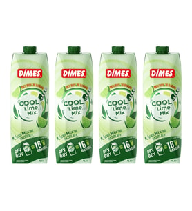 Dimes Cool Lime Özü 1 lt 4 lü
