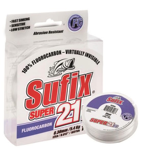 Sufix Süper 21FC Clear FluoroCarbon Olta Misinası 80mt 0.35 mm