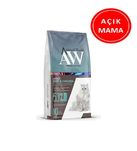 Animal World Multicolor Dana Etli ve Tavuk Etli Kedi Maması 1 Kg AÇIK