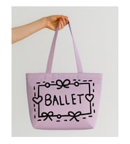 Ballet Amour Tasarım Mat Saten Çanta (Lila)