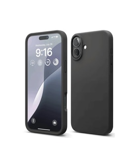Northcity Apple iPhone 16 Uyumlu Kılıf Nano içi Kadife Silikon - Siyah
