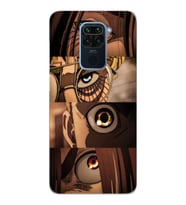 Xiaomi Redmi NOTE 9 Uyumlu Attack On Titan Tasarımlı Şeffaf Telefon Kılıfı