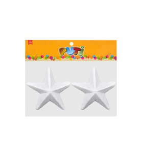 Puti Köpük Yıldız 10 cm 2'li Paket