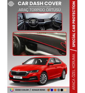 SKODA OCTAVIA A8 (2020-2024) Torpido Örtüsü Ön Göğüs Halı Torpido Koruma Tam Uyum Kaymaz UV Koruma