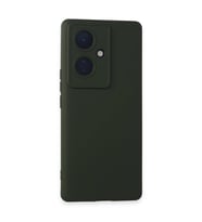 Vivo V29 Lite Kılıf Nano İçi Kadife Silikon - Koyu Yeşil