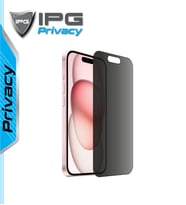 iPhone 15 uyumlu IPG Privacy, Hayalet Ekran Koruma Gizlilik Filtreli, Yan Görünmeyi Engelleyici