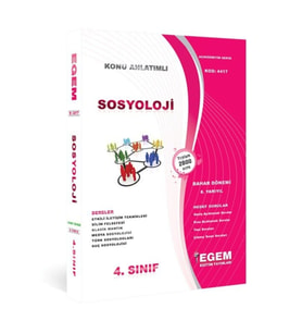 Egem Eğitim Yayınları 4. Sınıf Sosyoloji Konu Anlatımlı Soru Bankası Bahar Dönemi (8. Yarıyıl) (Çok Renkli)