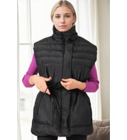 Z9747 DEWBERRY BAYAN YELEK-SİYAH