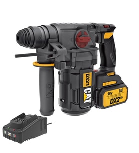 CAT DX21BC 18Volt 2.0Ah 2.2J Li-ion Tek Akülü Şarjlı Kömürsüz Profesyonel SDS-Plus Pnömatik Kırıcı/Delici