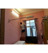 Pembe Yapışkanlı Duvar Kağıdı 3D Dekoratif Duvar Paneli NW03 (Karışık)