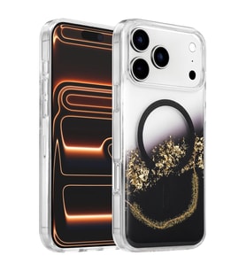 Onegif iPhone 17 Pro Max Lotus Simli Magsafe Kapak - Siyah