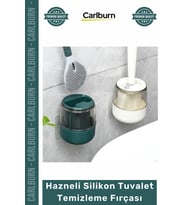 Özel Üretim Antibakteriyel Deterjan Haznesi Modern Duvar Hazneli Silikon Tuvalet Temizleme Fırçası