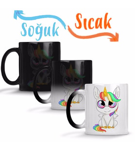 unicorn Sihirli Kupa Bardak Porselen