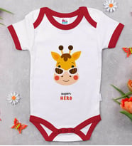 BK Kids Super Hero Tasarımlı Kırmızı Bebek Body Zıbın-1
