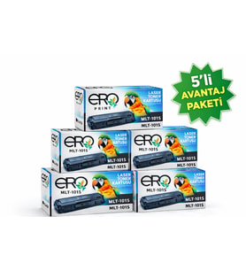 Samsung MLT-D101S Çipli Muadil Toner - 1500 Sayfalık - 5'li Avantaj Paket