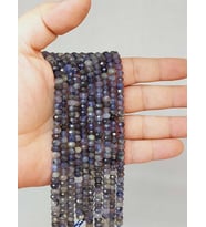 Su Safiri (İyolit) Taşı Rondela Faset Kesim 3.5*5mm Dizi (53104)