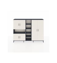 Arges Dolap 13 Raflı 6 Kapaklı 220x30x163 Antrasit-Aytaşı/Antrasit