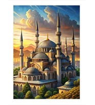 Tarihi Cami Hediyelik Mdf Tablo
