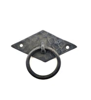 Antika Tarz Dekoratif Pirinç Yan Baklava Kapı Kulbu - 41X82 Mm, Oksit