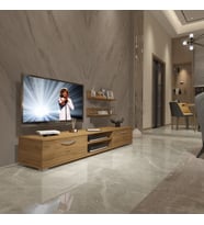 Decoraktiv Eko 4 Mdf Dvd Tv Ünitesi Tv Sehpası - Naturel Pera (PERA MODA)