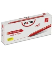 Fatih Keçeli Boya Kalemi Ofis Tipi Kırmızı 34040--10 lu