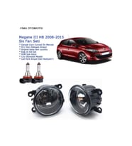 8200074008-camlı Sağ+sol Renault Megane Iıı Hb 2009 Sis Farı Set Oem: 8200074008