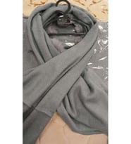 Angora Ponponlu Şal 60x180 -  Gri