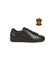 Ayakmod Siyah Floter Büyük Numara Hakiki Deri Erkek Casual Ayakkabı Sneaker 751M21 M