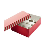 22x30x10 Düz Kapaklı 12'li CupCake Kutusu (10 Adet)