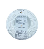 ÖZNUR 40MT 3X1,5MM TTR BAKIR ELEKTRİK KABLOSU BEYAZ