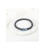 Unisex - Akik Ve Hematit Ile Hazırlanmış Elegant Doğal Taş Bileklik  Handmade