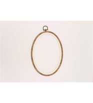 Ahşap Görünümlü Pano Kasnaklar Oval No:3 - Kahverengi