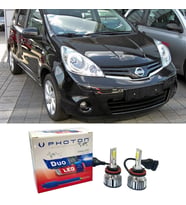 Nissan Note Led Xenon Uzun + Kısa Far Ampulü H4 Duo Yeni Seri Beyaz 2006-2012