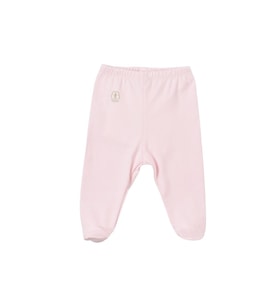Kız Bebek Patikli Organik Tek Alt Pantolon - 6-9 AY / PEMBE