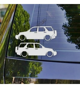 CRV 2nd gen Kelebek Cam Oto Sticker 17 CM 2 Adet