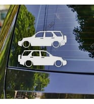 CRV 2nd gen Kelebek Cam Oto Sticker 17 CM 2 Adet