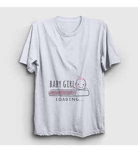 Presmono Unisex Beyaz Baby Girl Loading Yükleniyor Doğum Hamilelik T-Shirt 531418tt