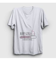 Presmono Unisex Beyaz Baby Girl Loading Yükleniyor Doğum Hamilelik T-Shirt 531418tt
