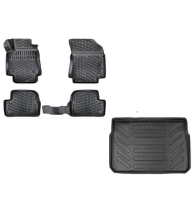Rizline Citroen C3 2016 Sonrası Uyumlu  3D Havuzlu Paspas + Bagaj Havuzu Set