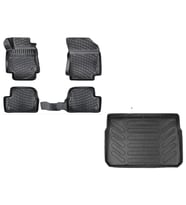 Rizline Citroen C3 2016 Sonrası Uyumlu  3D Havuzlu Paspas + Bagaj Havuzu Set (Siyah)
