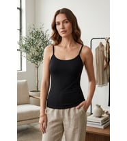 Kadın Pamuklu Slim Fit Askılı Atlet Yumuşak Soft Örme Basic İç Giyim Vücuda Oturan