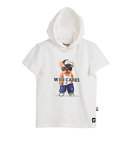 BAD BEAR Mood Off-White Hoodie Sweatshirt (Beyaz)