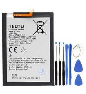 Tecno Spark 4 Pro Pil Batarya Bl-39lt+tamir Seti