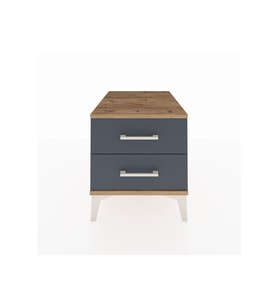 Kronos Komodin 2 Çekmeceli 44x59x48 Çam-Antrasit