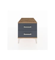 Kronos Komodin 2 Çekmeceli 44x59x48 Çam-Antrasit