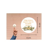 Aşure Günümüz Mübarek Olsun Etiketi Aşure Günü Yuvarlak Mat Sticker 4 Cm (45 Adet)