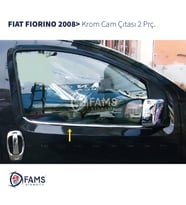 Fiat Fiorino Krom Cam Çıtası 2 Parça 2008> Paslanmaz Çelik