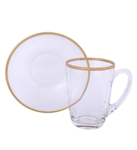 Lıvıano Kulplu Çay Takımı 12 Parça Gold 03