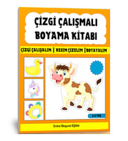 Çizgi Çalışmalı Boyama Kitabı