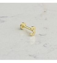 Glorria Altın 3 Rakam Tragus Piercing